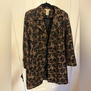 Beautiful and Unique Women’s Long Floral Dress Coat